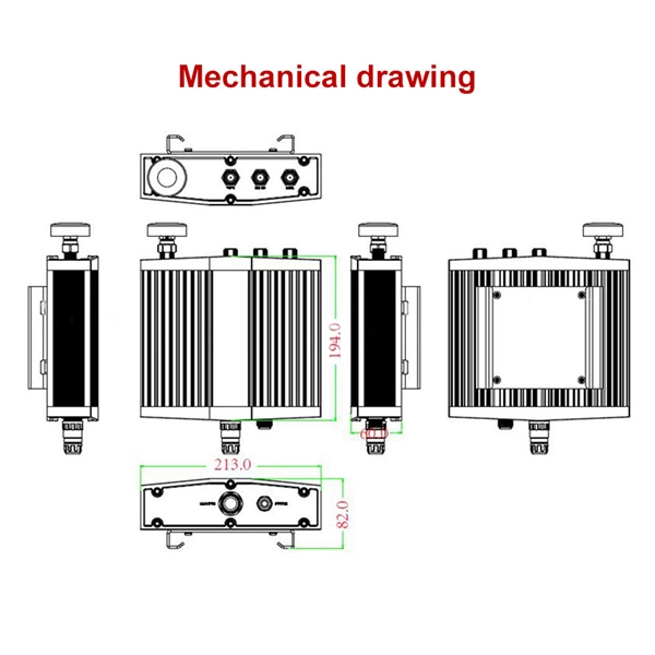 Length of cable leading out of the distribution box