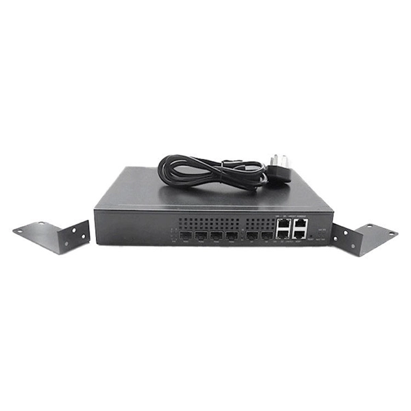 Two fiber optic network cable panels