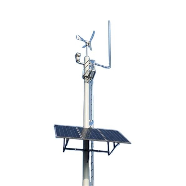 Dimensions of surface-mounted electrical box mounted on a hanging post