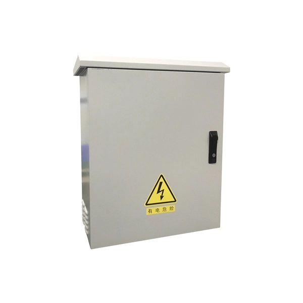 Scene of an explosion in a power distribution box