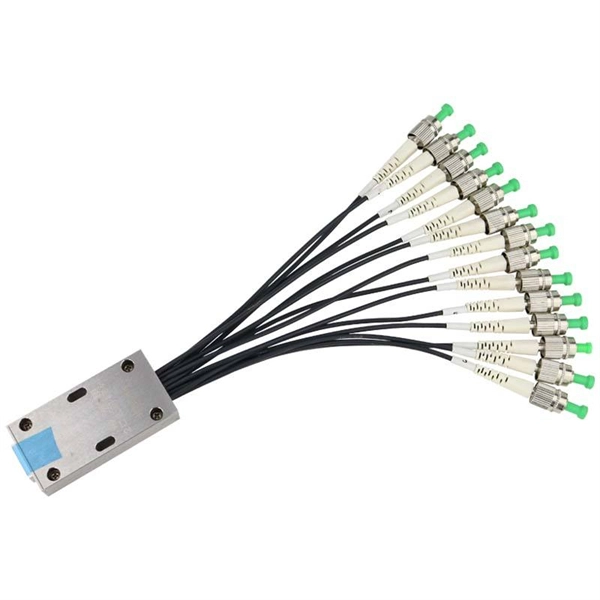 Fiber optic splitter receives signals