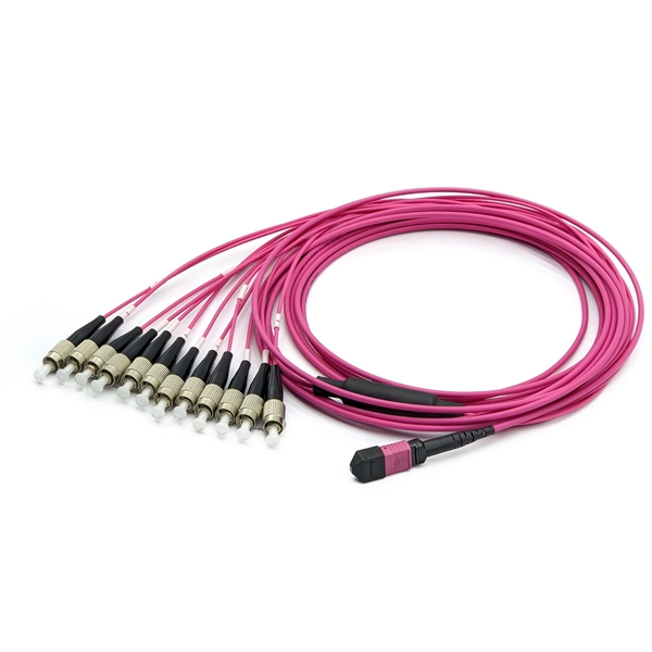 Example of fiber optic cable cabling for surveillance
