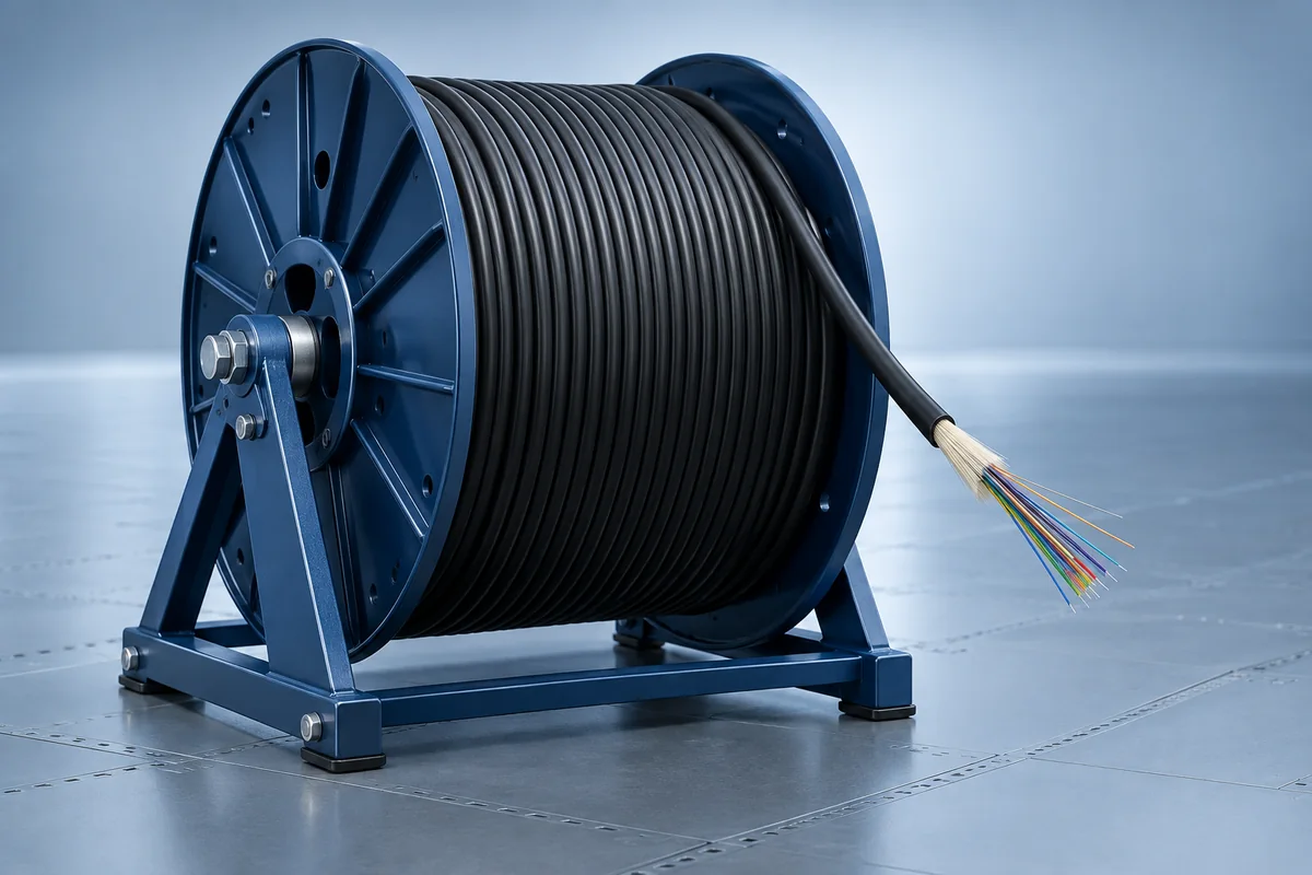 Fiber optic couplers and flanges with patch cords on reel