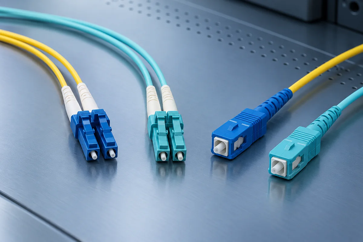 SC, LC, FC and ST fiber optic adapters and connectors